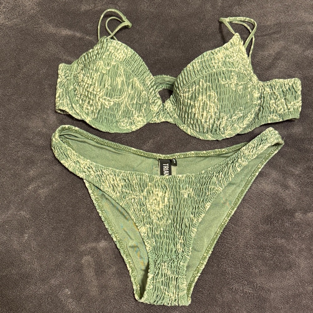 Triangl Swimwear Sage Floral Bikini